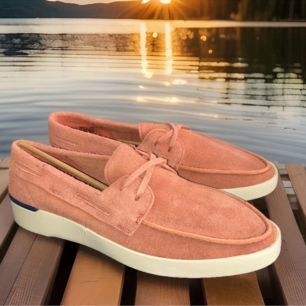 NIB Mens Sperry John Legend Suede Boat Loafers Rust Sz 12 M